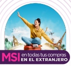 Difiere a MSI tus compras en el extranjero